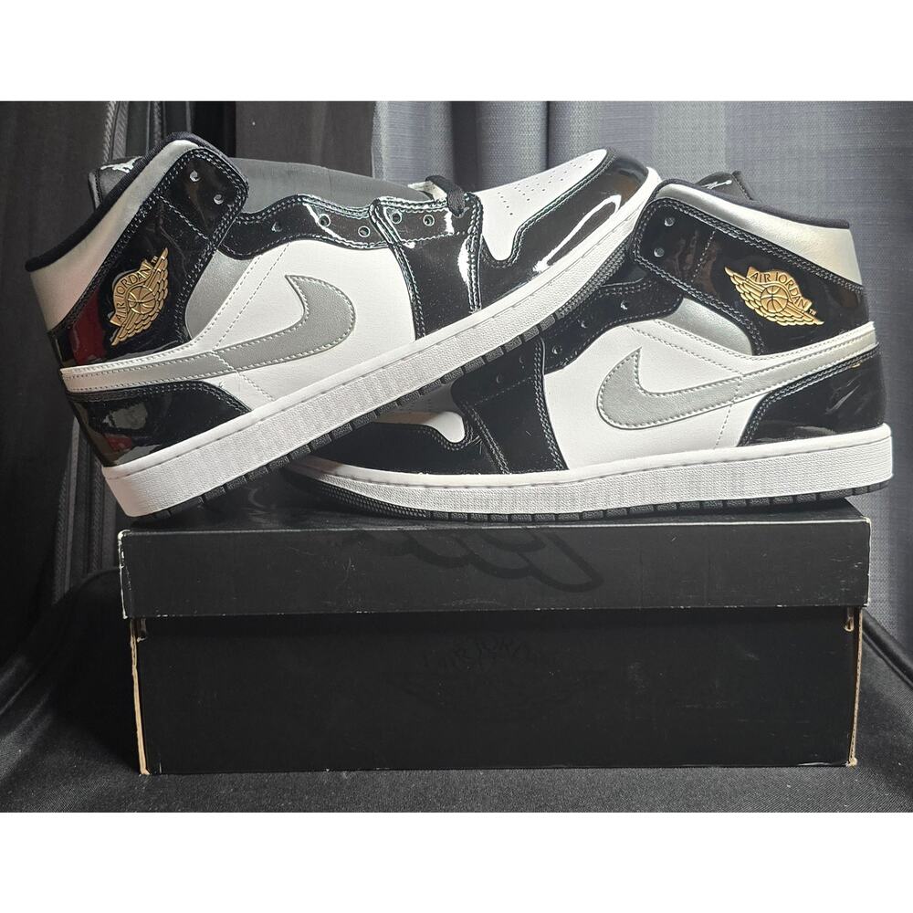 Nike Men's Size 12 Air Jordan 1 Mid SE (HV0789 010) Sneaker Trainer Black